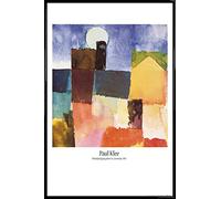 1art1 Paul Klee Cartel con Marco (Plástico) - Salida De La Luna En St. Germain, 1915 (91 x 61cm)