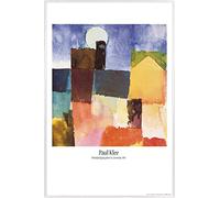 1art1 Paul Klee Cartel con Marco (Plástico) - Salida De La Luna En St. Germain, 1915 (91 x 61cm)