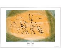 1art1 Paul Klee Cartel con Marco (Plástico) - Terceto Abstracto, 1923 (91 x 61cm)