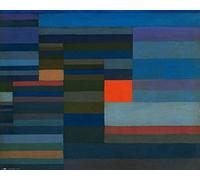 1art1 Paul Klee Póster Fuego Al Atardecer, 1929 Póster Impresión Artística 50x40 cm