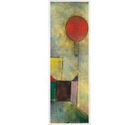 1art1 Paul Klee Póster Impresión Artística con Marco (Plástico) - Globo Rojo, 1922 (91 x 30cm)