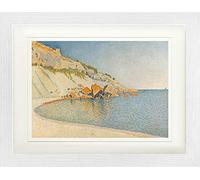 1art1 Paul Signac Póster Cap Lombard, Cassis, Opus 196, 1889 Cuadro Enmarcado con Fine Passepartout | Cuadros De Pared | En Un Marco De Imagen 40x30 cm