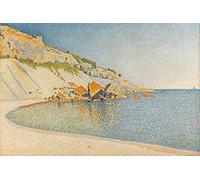 1art1 Paul Signac Póster Cap Lombard, Cassis, Opus 196, 1889 Póster Impresión Artística 120x80 cm