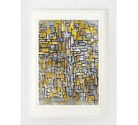 1art1 Piet Mondrian Póster Tableau No 2, Composición No VII, 1913 Cuadro Enmarcado con Fine Passepartout | Cuadros De Pared | En Un Marco De Imagen 40x30 cm