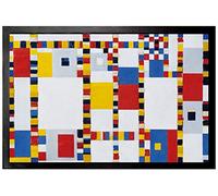 1art1 Piet Mondrian Victory Boogie Woogie, 1944 Felpudo Alfombra 60x40 cm