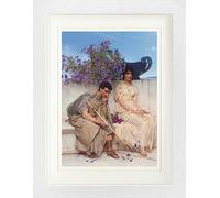 1art1 Sir Lawrence Alma-Tadema Póster El Silencio Elocuente, 1890 Cuadro Enmarcado con Fine Passepartout | Cuadros De Pared | En Un Marco De Imagen 40x30 cm