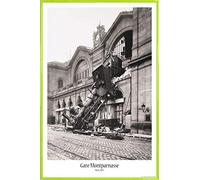 1art1 Trenes Cartel con Marco (Plástico) - Ruina del Tren En La Estación De Montparnasse, París, Francia, 1895 (91 x 61cm)