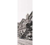 1art1 Trenes Póster Ruina del Tren En La Estación De Montparnasse, París, Francia, 1895 Póster Impresión Artística 158x53 cm