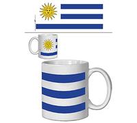 1art1 Uruguay Banderas del Mundo Taza Foto 9x8 cm
