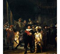 1art1 Van Rijn Rembrandt Póster La Ronda De Noche, 1642 Póster Impresión Artística 40x40 cm