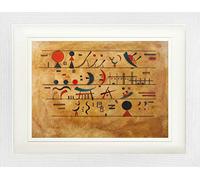 1art1 Vassili Kandinsky Póster Líneas De Signos, 1931 Cuadro Enmarcado con Fine Passepartout | Cuadros De Pared | En Un Marco De Imagen 40x30 cm