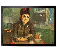 1art1 Vincent Van Gogh Agostina Segatori Sentada En El Café Du Tambourin, 1887 Felpudo Alfombra 70x50 cm