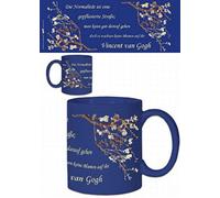 1art1 Vincent Van Gogh Almond Branches In Bloom with Quotation, In German Taza Foto 9x8 cm