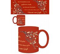 1art1 Vincent Van Gogh Almond Branches In Bloom with Quotation, In German Taza Foto 9x8 cm