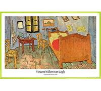 1art1 Vincent Van Gogh Cartel con Marco (Plástico) - El Dormitorio En Arlés, 1889 (91 x 61cm)