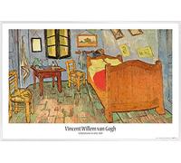 1art1 Vincent Van Gogh Cartel con Marco (Plástico) - El Dormitorio En Arlés, 1889 (91 x 61cm)