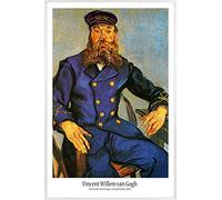 1art1 Vincent Van Gogh Cartel con Marco (Plástico) - Portrait of The Postman Joseph Roulin, 1888 (91 x 61cm)