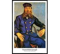 1art1 Vincent Van Gogh Cartel con Marco (Plástico) - Portrait of The Postman Joseph Roulin, 1888 (91 x 61cm)