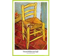 1art1 Vincent Van Gogh Cartel con Marco (Plástico) - Silla con Pipa De Vincent, 1888 (91 x 61cm)