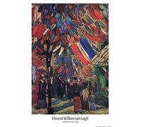 1art1 Vincent Van Gogh Póster 14 De Julio Celebración En París, 1886 Cartel 91x61 cm