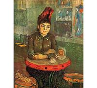 1art1 Vincent Van Gogh Póster Agostina Segatori Sentada En El Café Du Tambourin, 1887 Póster Impresión Artística 50x40 cm