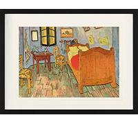1art1 Vincent Van Gogh Póster El Dormitorio En Arlés, 1889 Cuadro Enmarcado con Fine Passepartout | Cuadros De Pared | En Un Marco De Imagen 80x60 cm