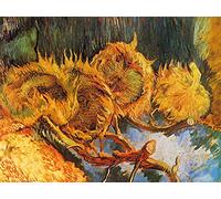 1art1 Vincent Van Gogh Póster Four Withered Sunflowers, 1887 Póster Impresión Artística 80x60 cm