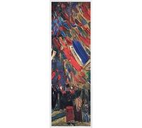 1art1 Vincent Van Gogh Póster Impresión Artística con Marco (Plástico) - 14 De Julio Celebración En París, 1886 (91 x 30cm)