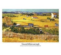 1art1 Vincent Van Gogh Póster La Cosecha, Llanura De Crau Cerca De Arles, 1888 Cartel 91x61 cm