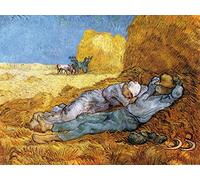 1art1 Vincent Van Gogh Póster Noon Rest from Work After Millet, 1889 Póster Impresión Artística 80x60 cm