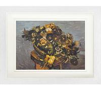 1art1 Vincent Van Gogh Póster Pandereta con Pensamientos, 1886 Cuadro Enmarcado con Fine Passepartout | Cuadros De Pared | En Un Marco De Imagen 40x30 cm