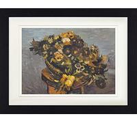 1art1 Vincent Van Gogh Póster Pandereta con Pensamientos, 1886 Cuadro Enmarcado con Fine Passepartout | Cuadros De Pared | En Un Marco De Imagen 40x30 cm