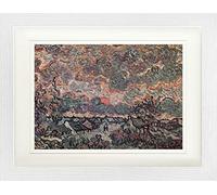 1art1 Vincent Van Gogh Póster Remembrance from The North, 1890 Cuadro Enmarcado con Fine Passepartout | Cuadros De Pared | En Un Marco De Imagen 40x30 cm