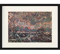 1art1 Vincent Van Gogh Póster Remembrance from The North, 1890 Cuadro Enmarcado con Fine Passepartout | Cuadros De Pared | En Un Marco De Imagen 80x60 cm