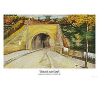 1art1 Vincent Van Gogh Póster Roadway with Underpass, The Viaduct, 1887 Cartel 91x61 cm
