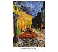 1art1 Vincent Van Gogh Póster Terraza De Café por La Noche, Place Du Forum, Arlés, 1888 Cartel 91x61 cm