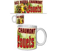 1art1 Vintage Aux Buttes Chaumont, Jouets Et Objets Pour Étrennes, Jules Cheret, 1885 Taza Foto 9x8 cm