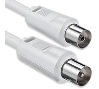 1aTTack 7507178 BK 150 - Cable de conexión coaxial (1,5 m), Color Blanco