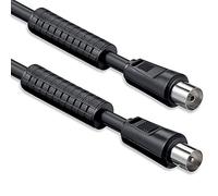 1aTTack 7507288 - Cable de conexión coaxial (1,5 m), Color Negro