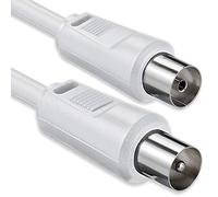 1aTTack - Cable coaxial para antena (conector coaxial F a conector coaxial F, doble apantallamiento, 75db 85db 100db 110 db 120 db 125 db)