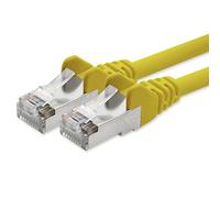 1aTTack - Cable de red SFTP con 2 conectores RJ45 (categoría 5) amarillo 20m
