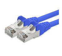 1aTTack - Cable de red SFTP con 2 conectores RJ45 (categoría 5) azul 1m