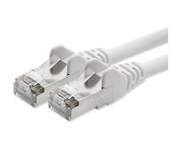 1aTTack - Cable de red SFTP con conectores RJ45 con apantallamiento (30m), color blanco