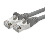 1aTTack - Cable de red SFTP con conectores RJ45 con apantallamiento (cat. 5, 7 m), color gris