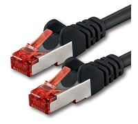 1aTTack - Cable de red SFTP PIMF con 2 conectores RJ45 de doble apantallamiento CAT 6 negro 50 m