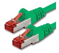 1aTTack - Cable de red SFTP PIMF con 2 conectores RJ45 de doble apantallamiento CAT 6 verde 2m