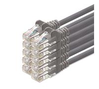 1aTTack - Cable de red UTP con conectores RJ45 (cat. 5, 10 unidades), gris - 2metros