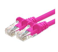 1aTTack - Cable de Red UTP con Conectores RJ45 (categoría 5) Magenta 0,25 m