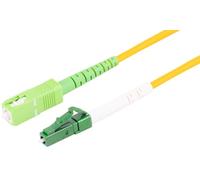 1aTTack.de 1 cable de fibra óptica OS2 SX SIMPLEX de 1,5 m G.652.D LC/APC - SC/APC SM Singlemode - 9/125 µm LSZH amarillo