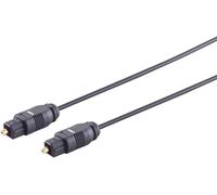 1aTTack.de 1 cable de fibra óptica Toslink de 2,2 mm, 15 m, chapado en oro